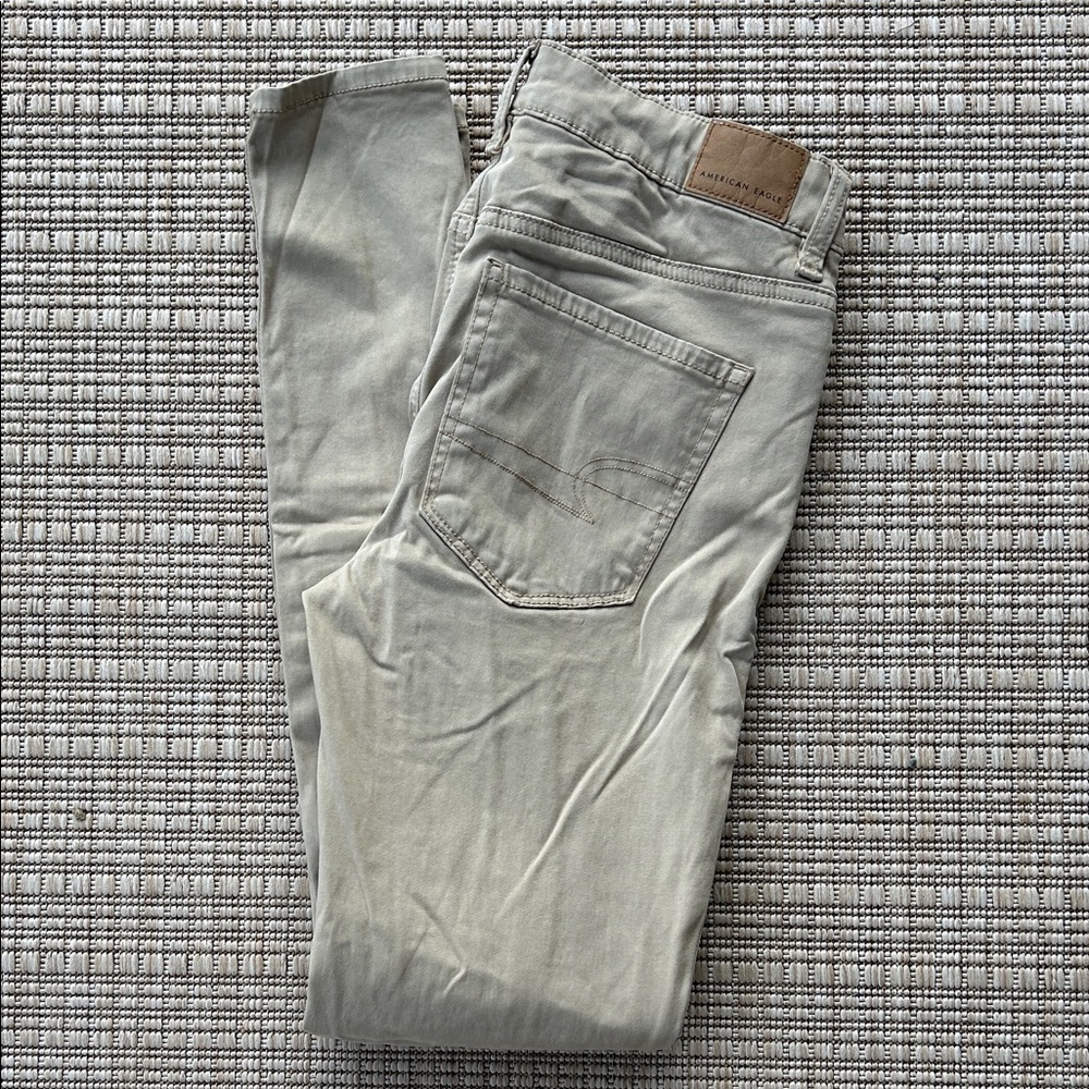 American Eagle Khaki Hi-Rise Jegging, Size 4
